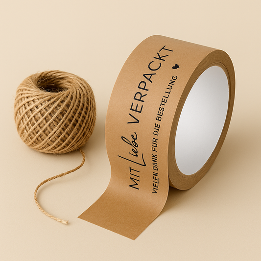 Papierklebeband 50 mm x 55 m • mit Liebe verpackt•