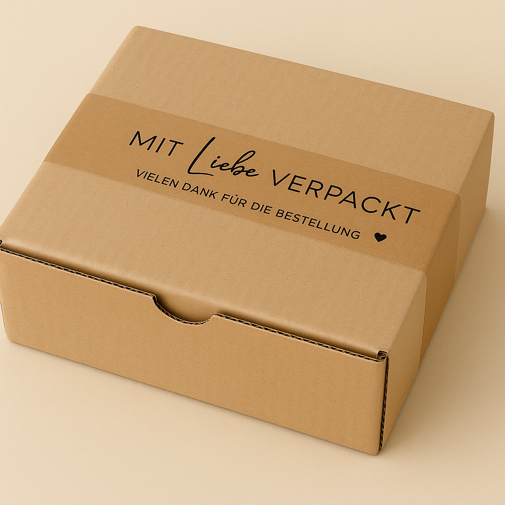 Papierklebeband 50 mm x 55 m • mit Liebe verpackt•