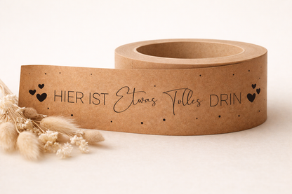 Papierklebeband 50 mm x 55 m • hier ist etwas tolles drin•