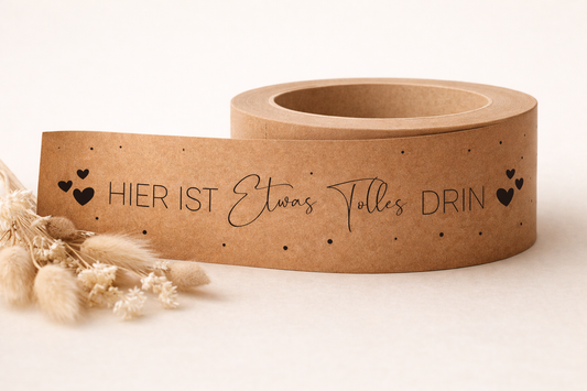 Papierklebeband 50 mm x 55 m • hier ist etwas tolles drin•