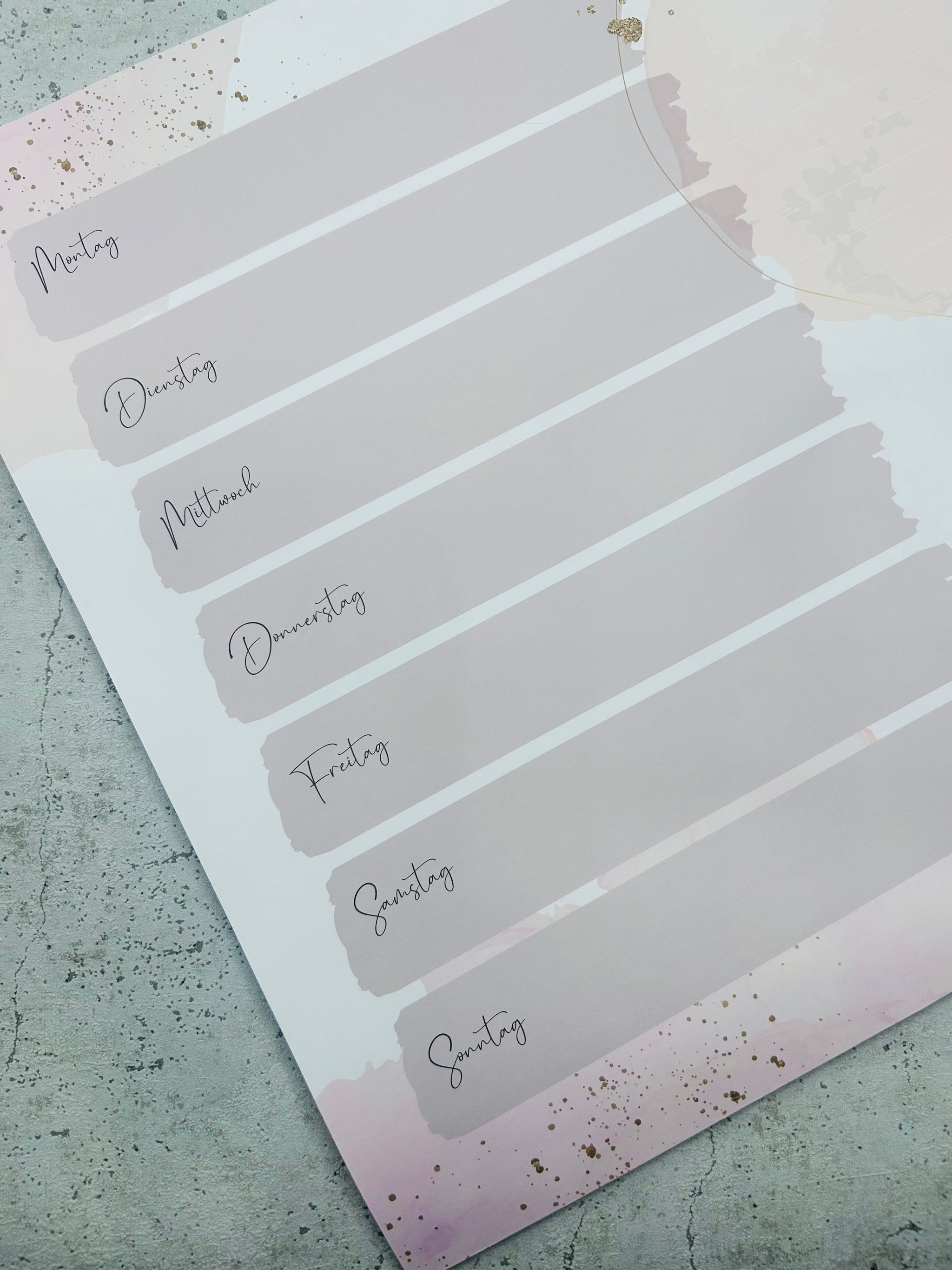 Schreibtischunterlage A 2 50 Blatt fussgeleimt