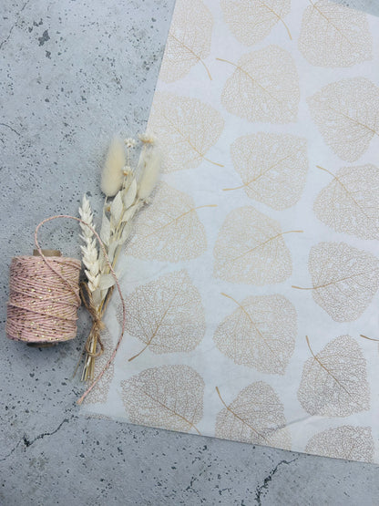 Seidenpapier • Golden Blätter • 10 Stk