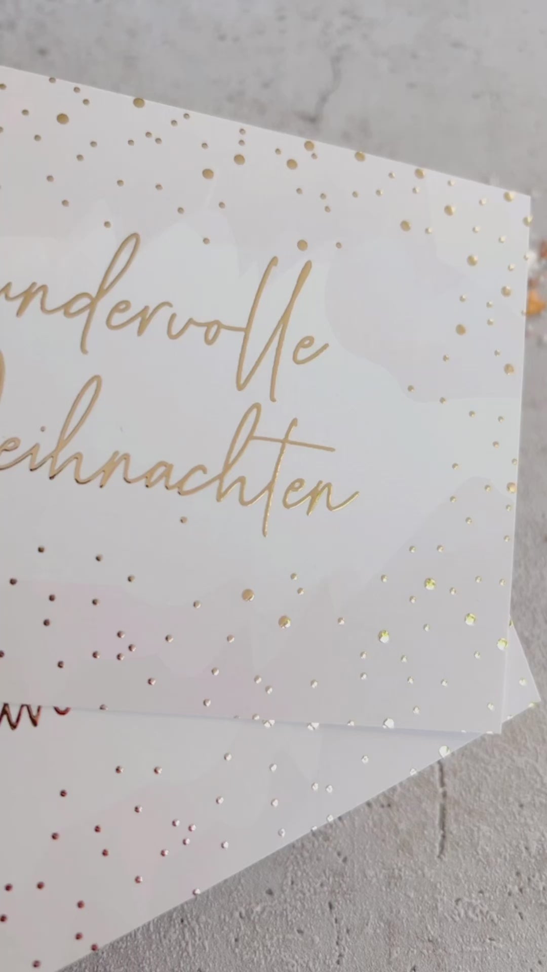 Karte  • wundervolle Weihnachten • beige
