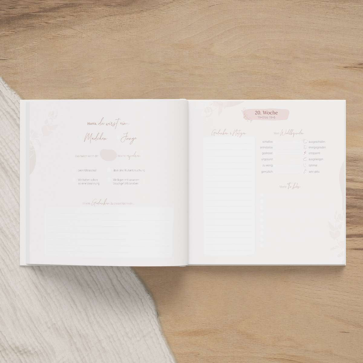 Erinnerungsbuch Schwangerschaft