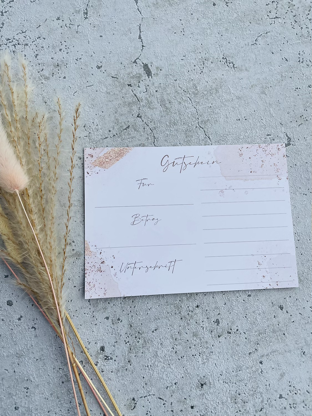 Gutschein Karten Boho Goldveredlung EIGENPRODUKTION