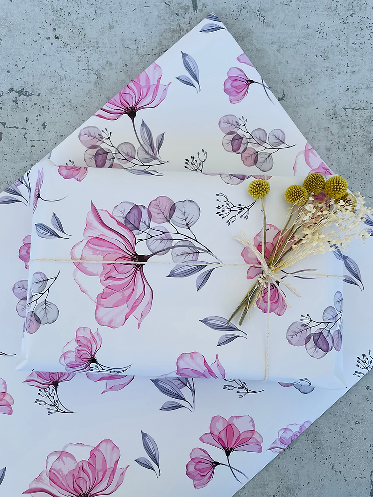 Geschenkpapier  Aquarell Flower 50x70cm