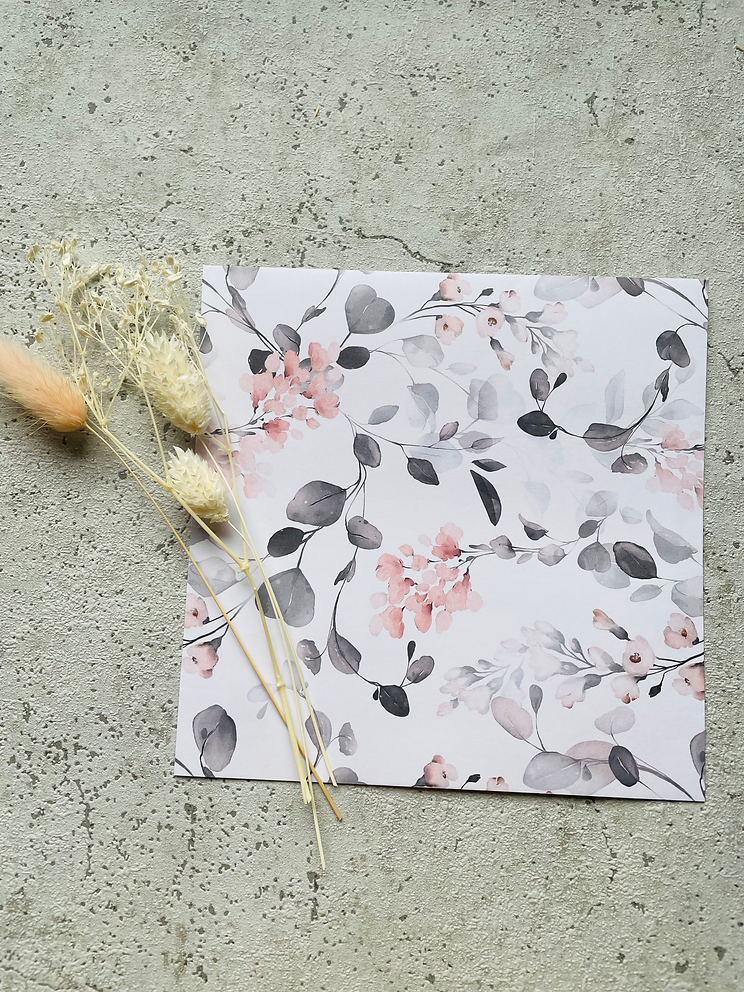Papier Taschen  •Aquarell Blumen • 10 Stk Eigenproduktion