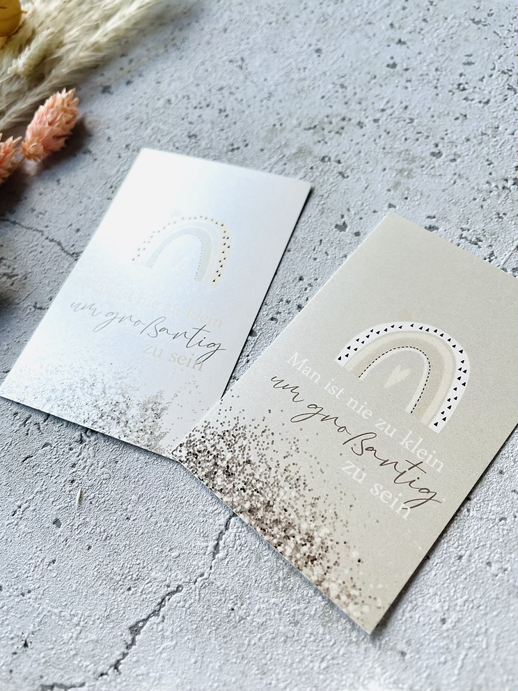 Mini Kärtchen Regenbogen