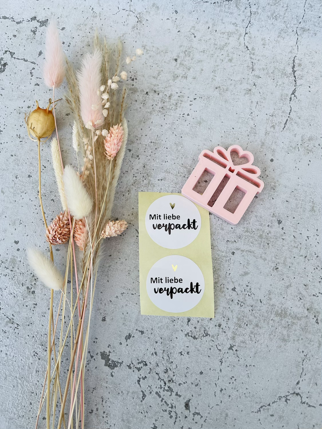 Sticker •Mit liebe verpackt • 10 Stk.