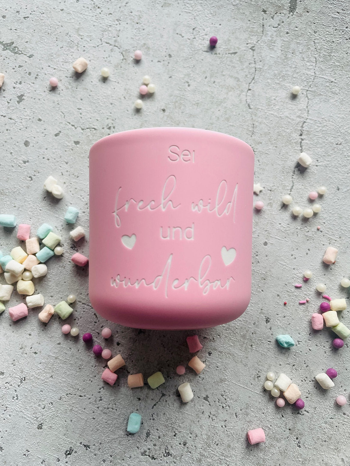 Becher mit Veredlung sei frech wild und wunderbar