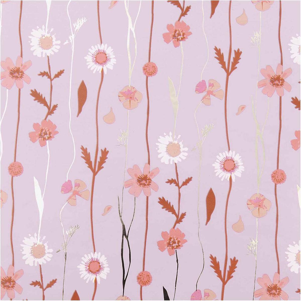 Geschenkpapier Blumenranke Flieder
