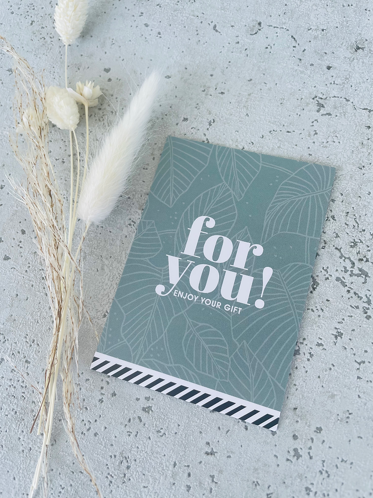 Mini Karten • for you • Mint