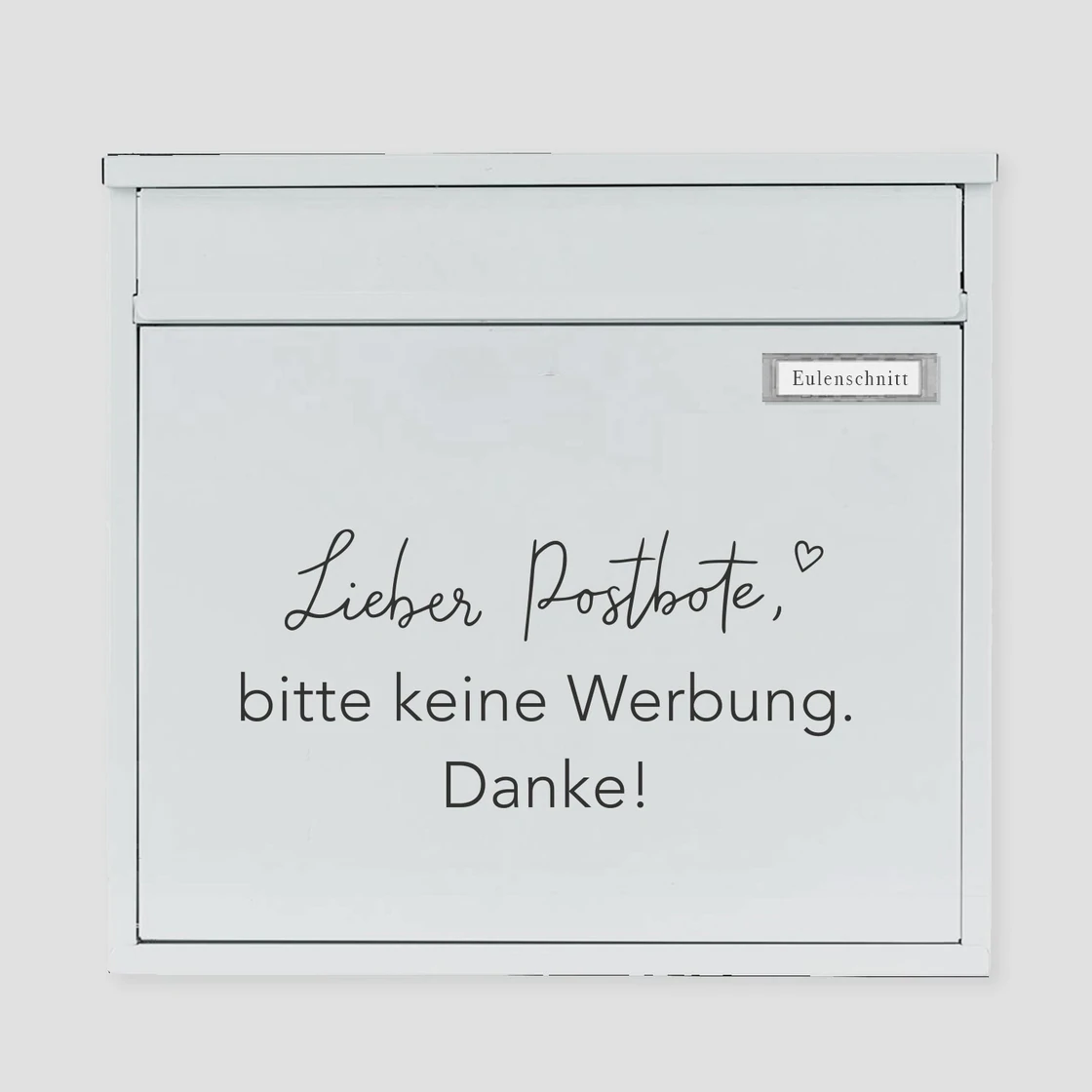 Sticker Briefkasten schwarz
