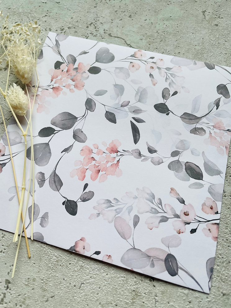 Papier Taschen  •Aquarell Blumen • 10 Stk Eigenproduktion