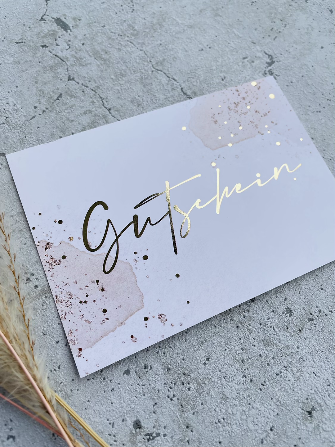 Gutschein Karten Boho Goldveredlung EIGENPRODUKTION