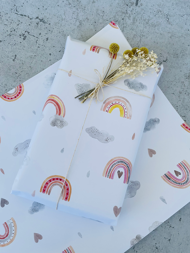 Geschenkpapier  Kinder Regenbogen 50x70cm