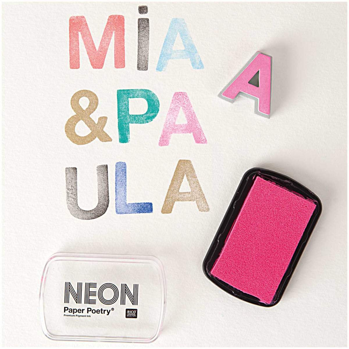 Stempelkissen NEON Pink