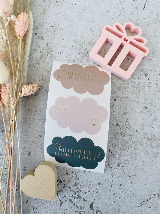 Sticker Willkommen kleiner Junge