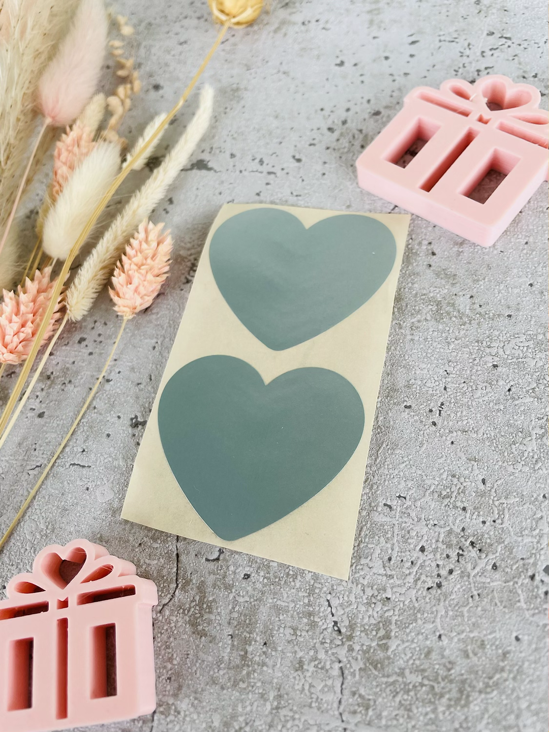 Sticker •Herz Türkis• 10 Stk.