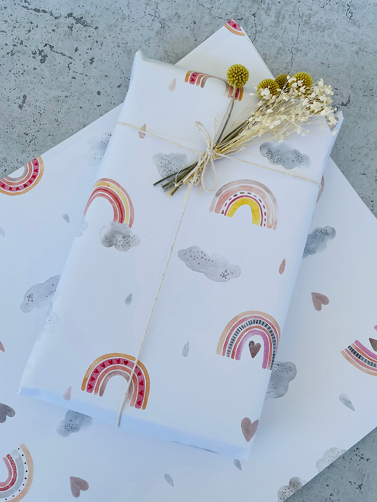 Geschenkpapier  Kinder Regenbogen 50x70cm