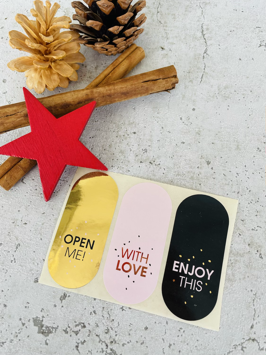 Sticker •Open me gold• 10 Stk.