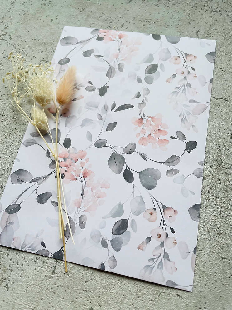 Papier Taschen  •Aquarell Blumen • 10 Stk Eigenproduktion