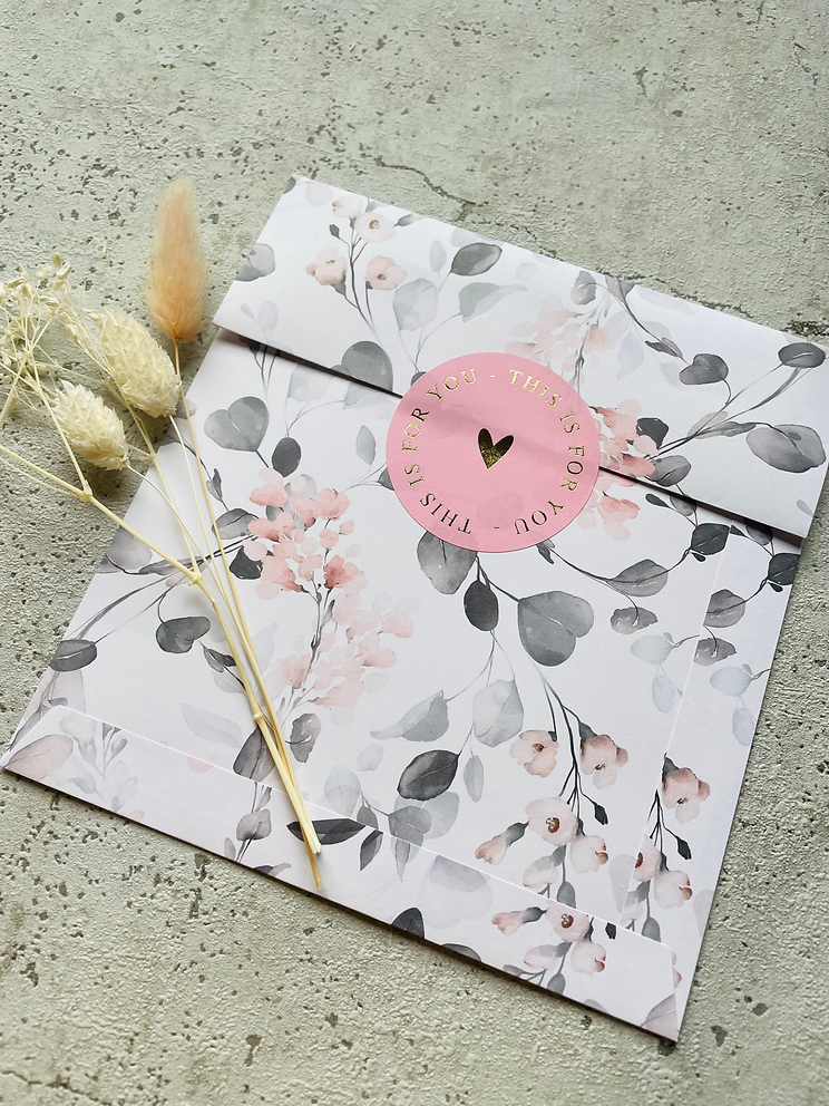 Papier Taschen  •Aquarell Blumen • 10 Stk Eigenproduktion