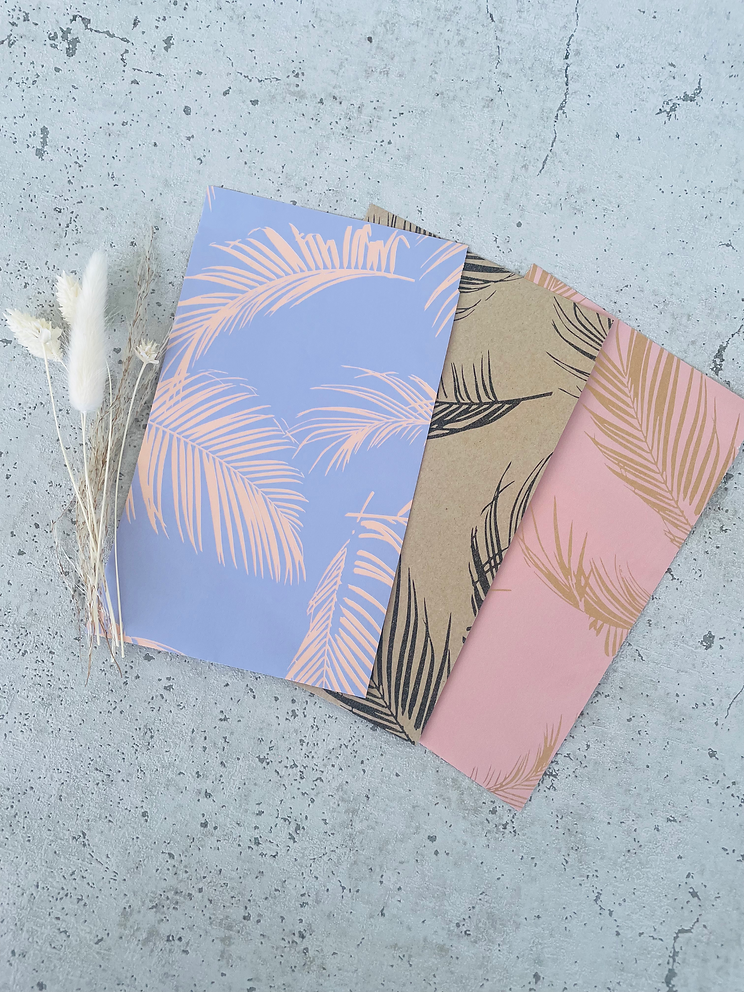 Papier Taschen  •Palmen • 10 Stk