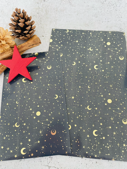 Papier Taschen  •Moon and Stars gold• 10 Stk