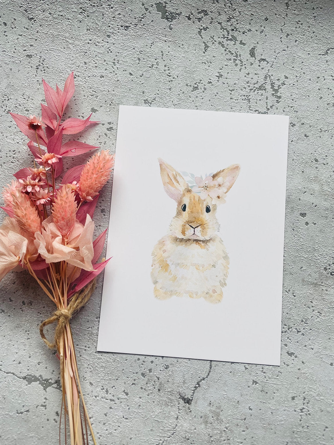 Osterkarte  • Osterhasi • Aquarell