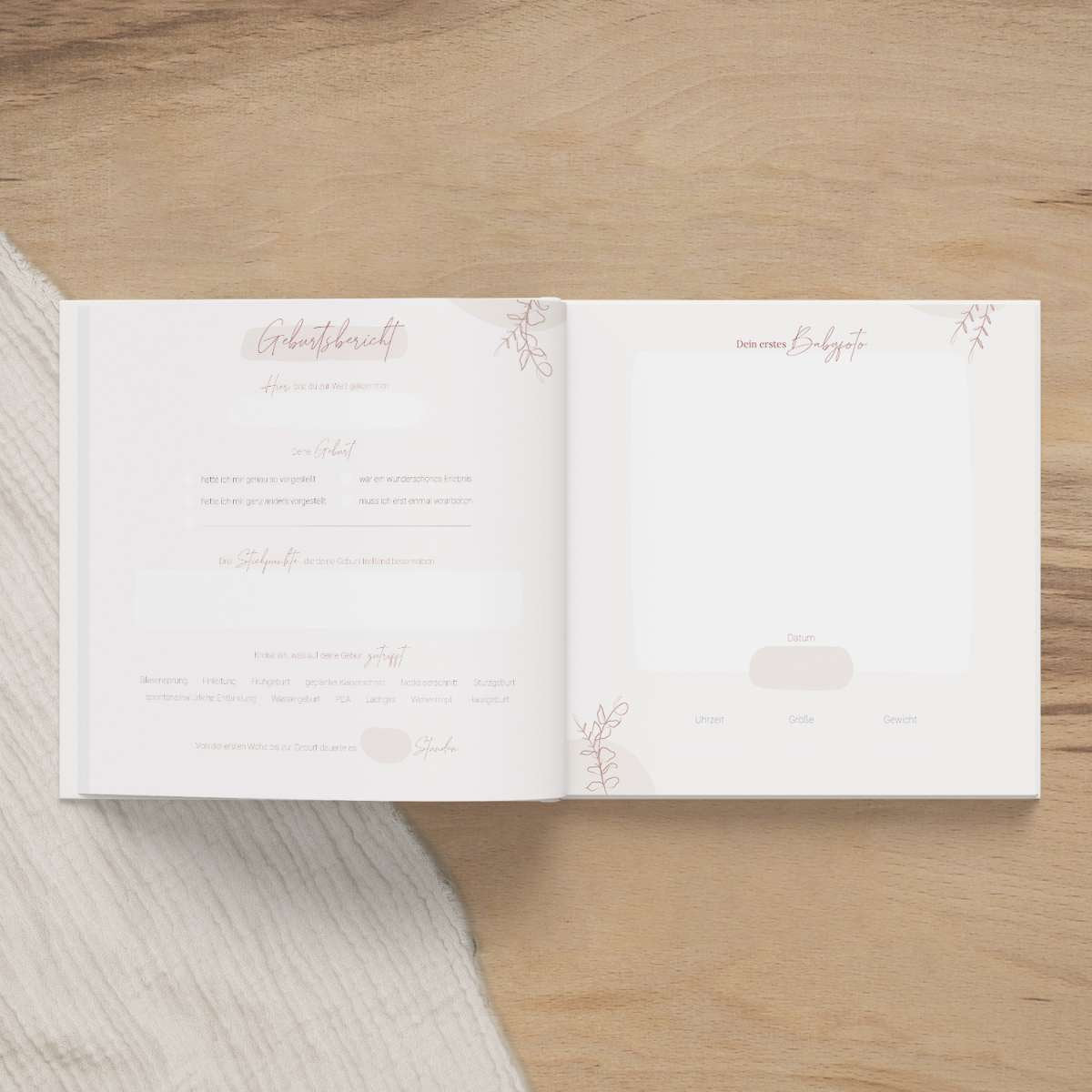 Erinnerungsbuch Schwangerschaft