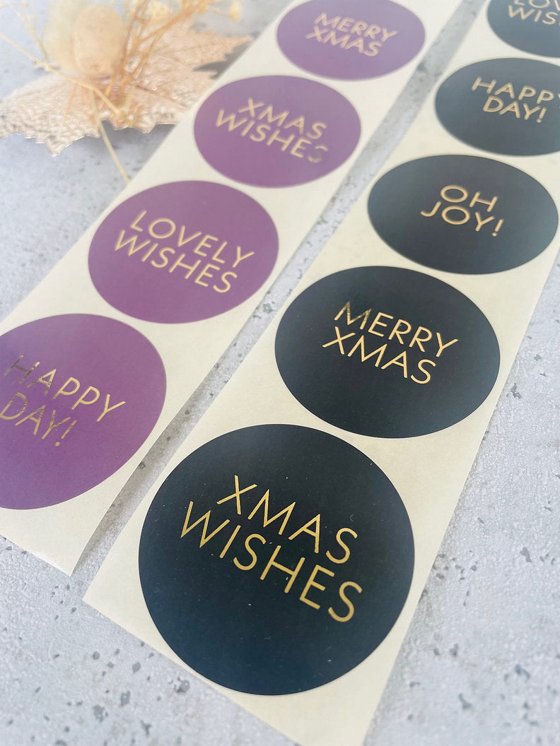 Sticker XMAS gold 10 Stk