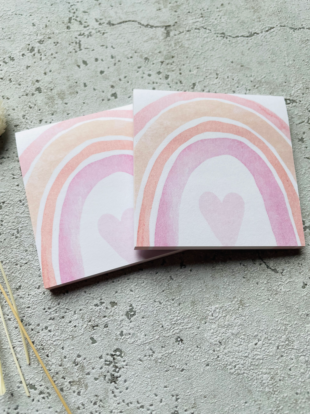 Klebezettel Post it • Regenbogen Aquarell •