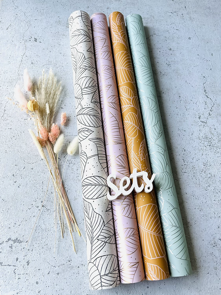 SET Variabel  2 x oder 4x  Geschenkpapier  50x300cm Kraftpapier