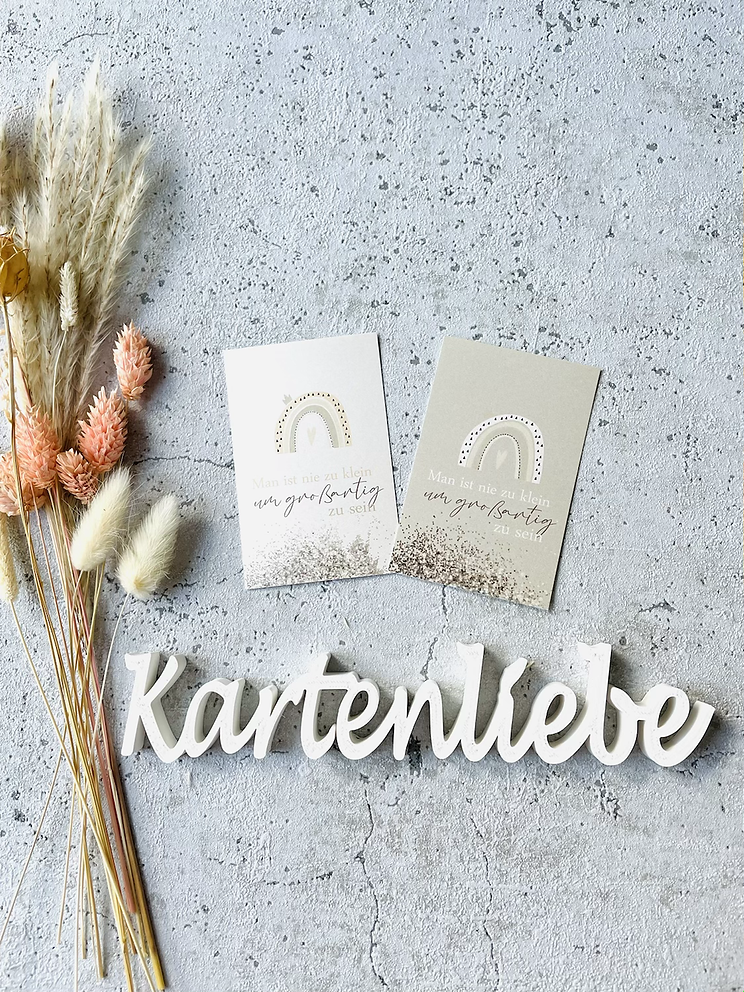 Mini Kärtchen Regenbogen