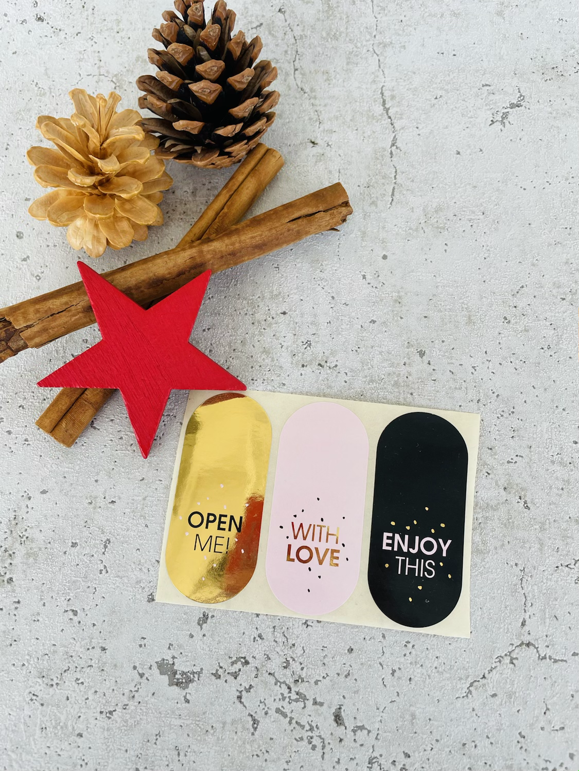 Sticker •Open me gold• 10 Stk.