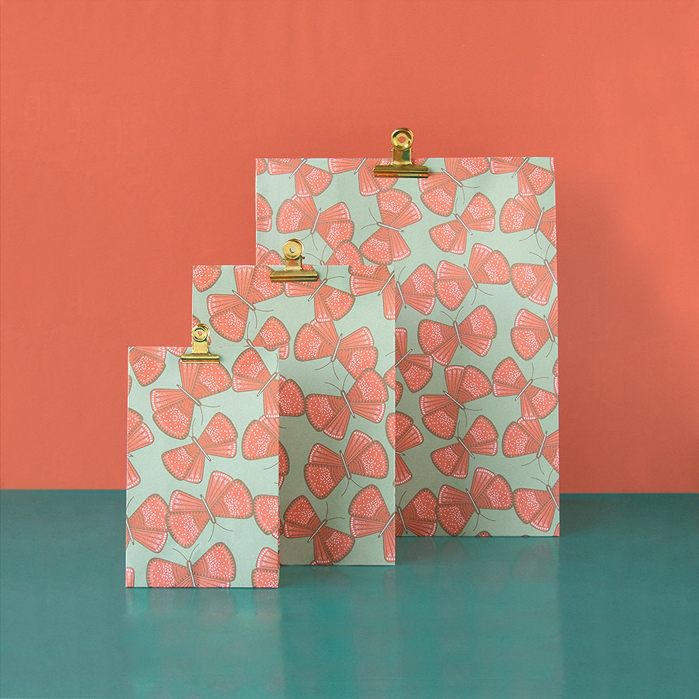 Blockbodenbeutel Schmetterlinge