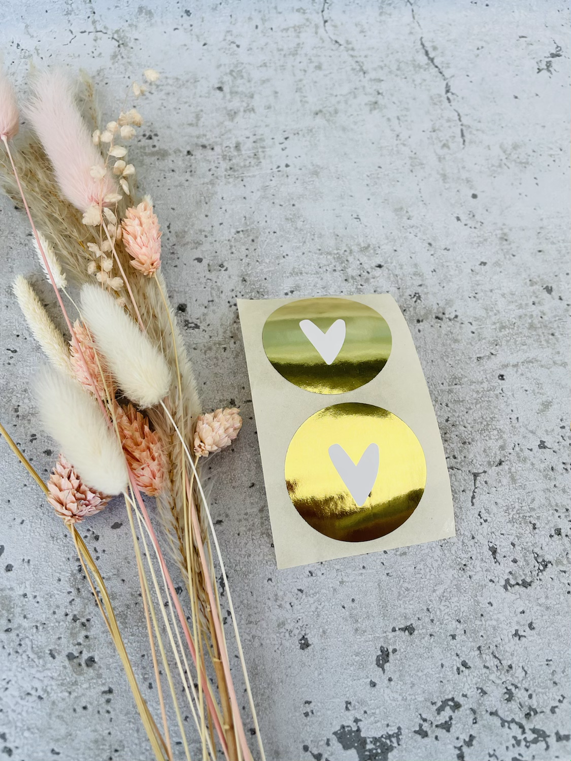 Sticker •Gold Herz• 10 Stk.