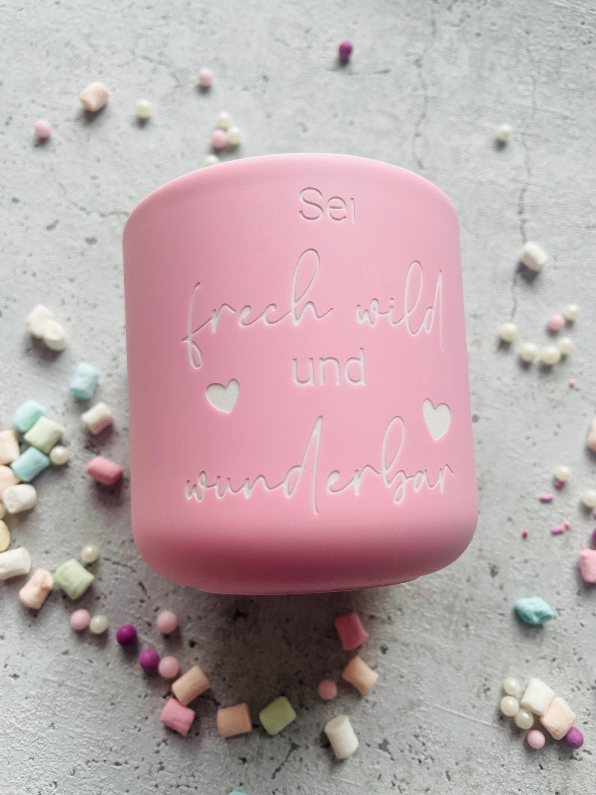 Becher mit Veredlung sei frech wild und wunderbar