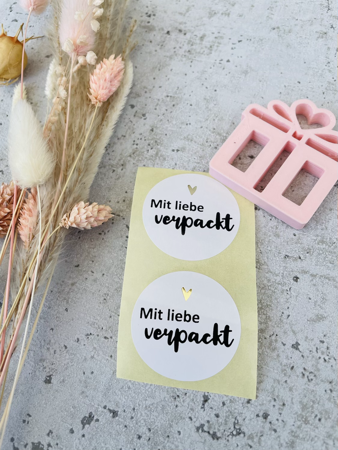 Sticker •Mit liebe verpackt • 10 Stk.