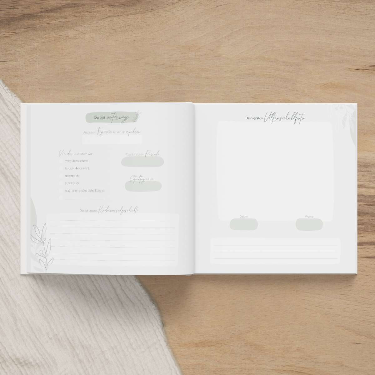 Erinnerungsbuch Schwangerschaft