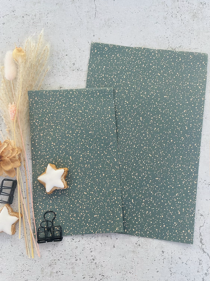 Papier Taschen  •stars and winterflower• 10 Stk