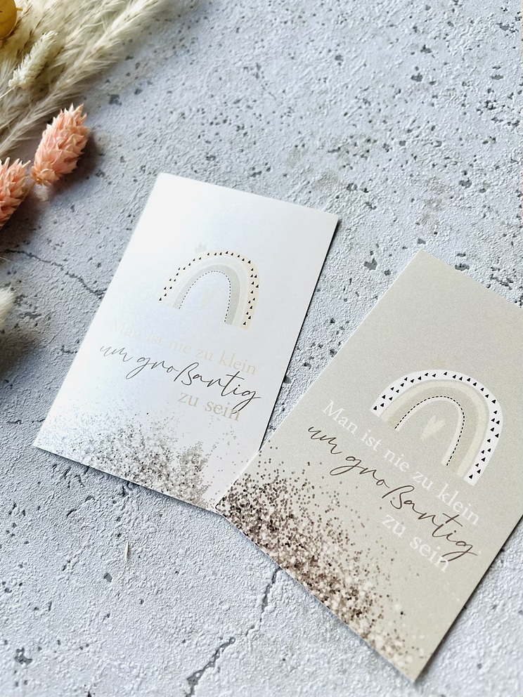 Mini Kärtchen Regenbogen