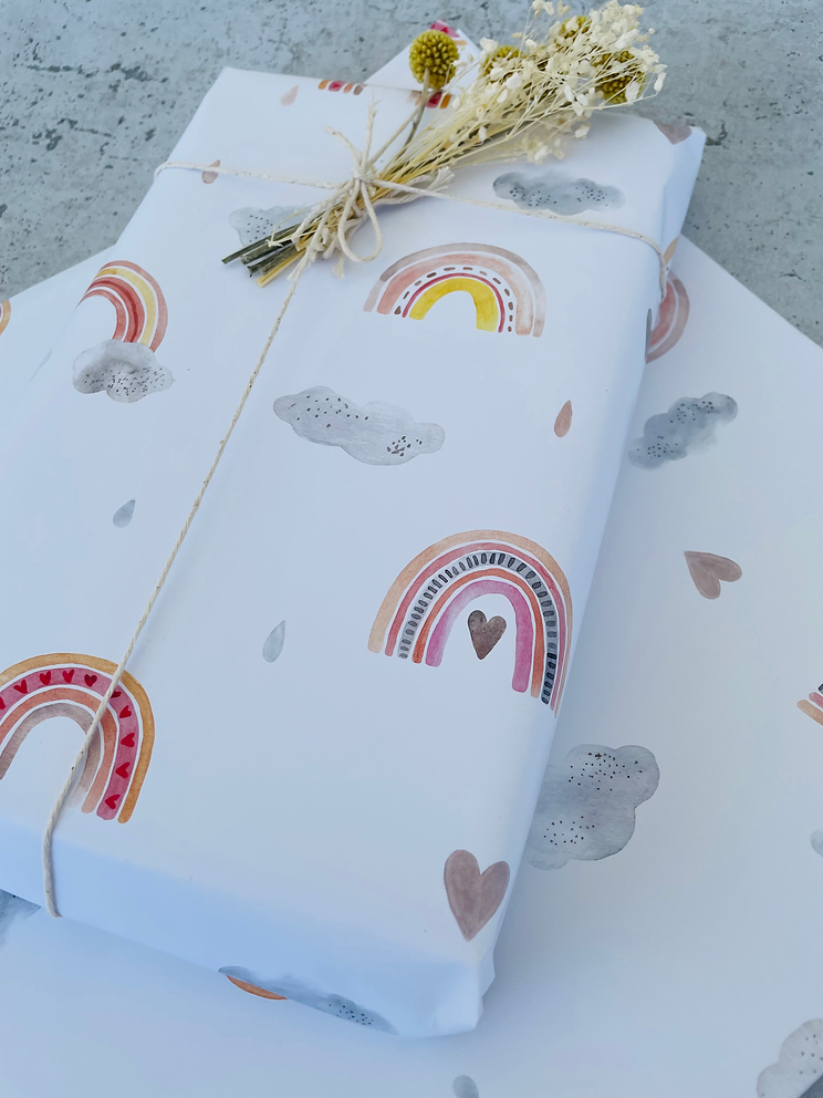 Geschenkpapier  Kinder Regenbogen 50x70cm
