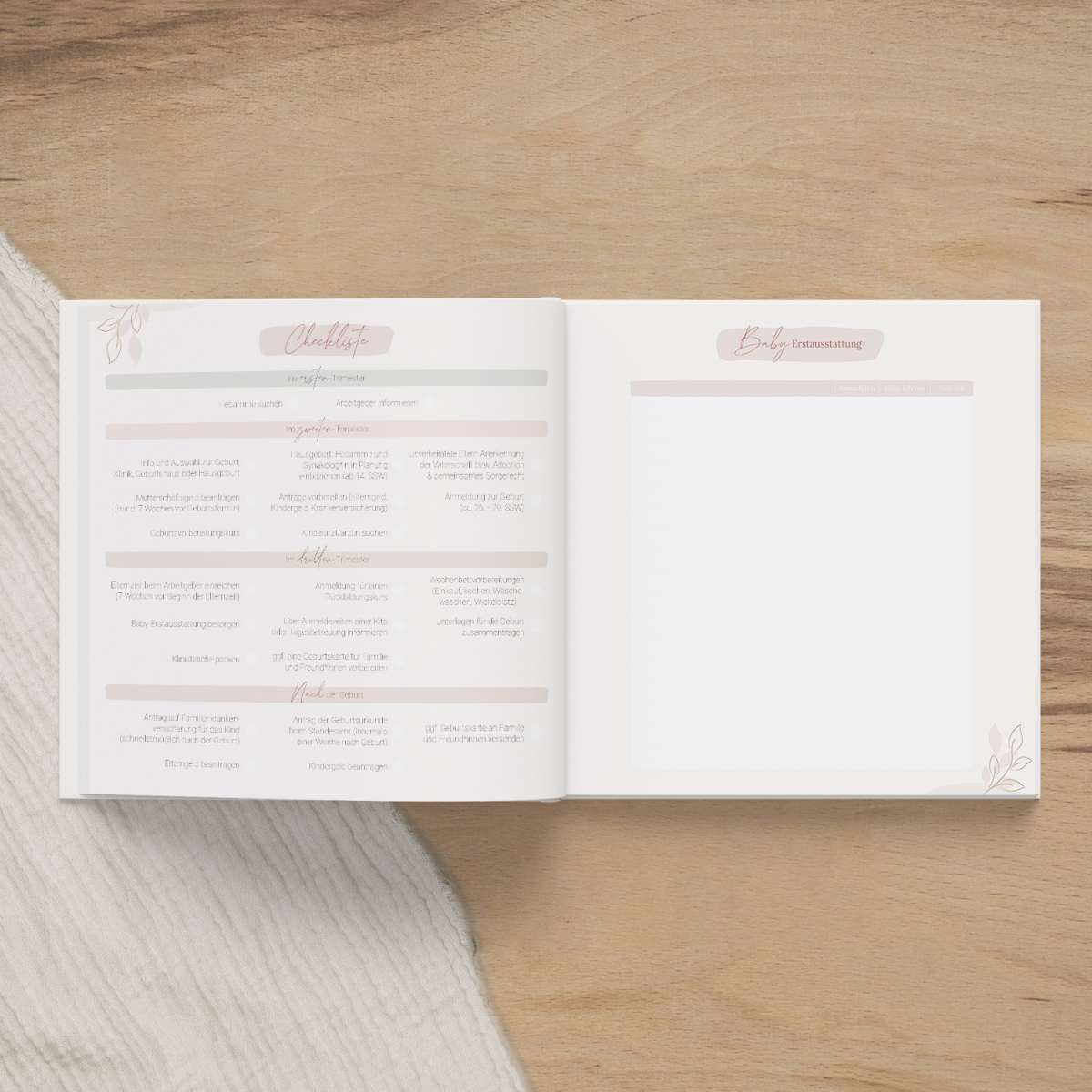 Erinnerungsbuch Schwangerschaft