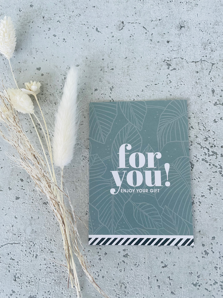 Mini Karten • for you • Mint