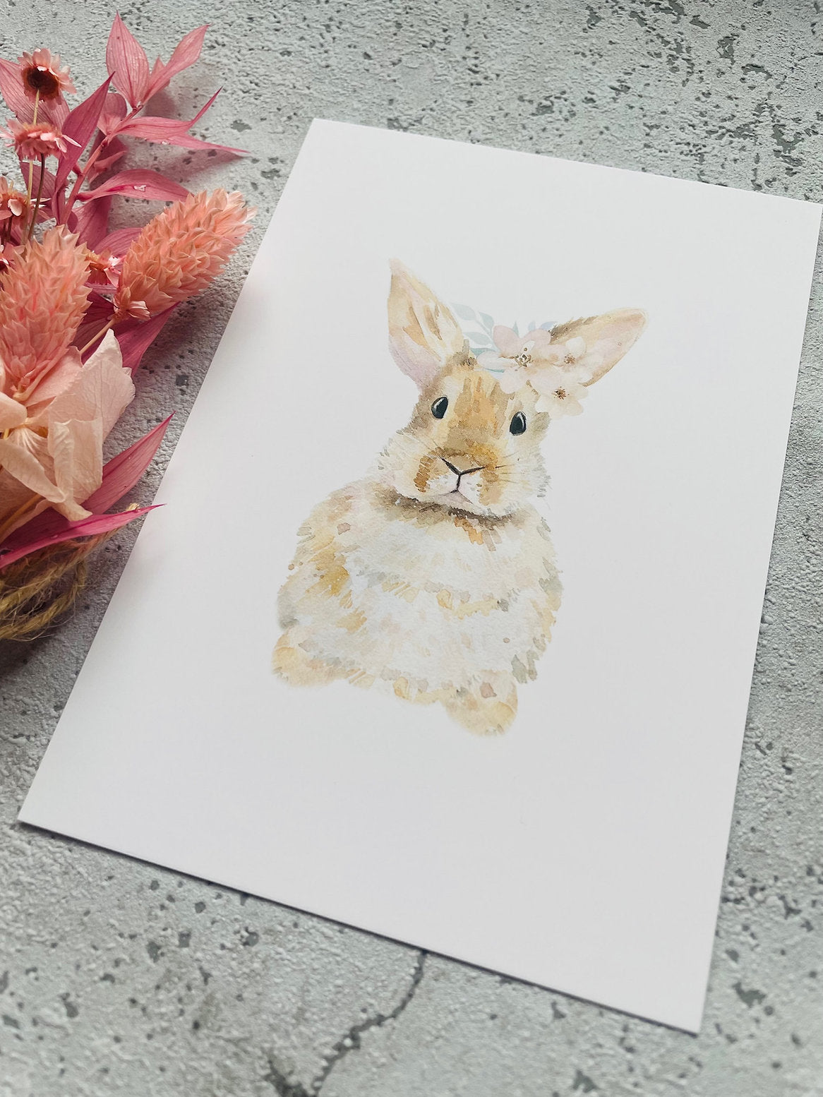 Osterkarte  • Osterhasi • Aquarell