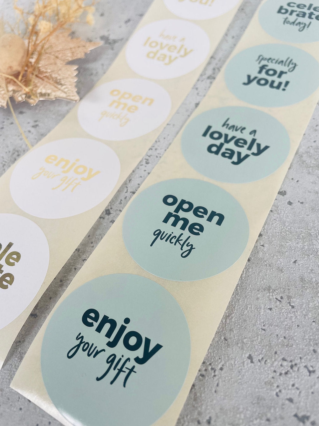 Sticker enjoy gold 10 Stk