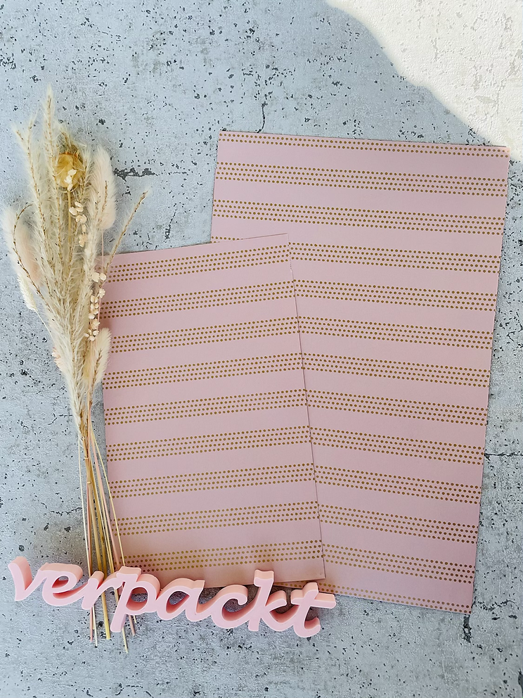 Papier Taschen  •goldenes Rosé• 10 Stk
