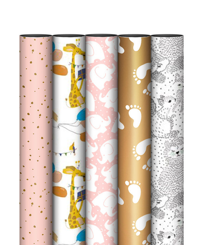 Geschenkpapier Kinder SET ODER EINZELN 70x200 cm